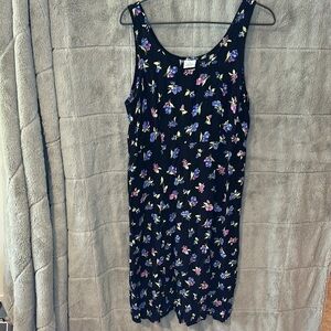 Vintage Y2K Black Floral Dress